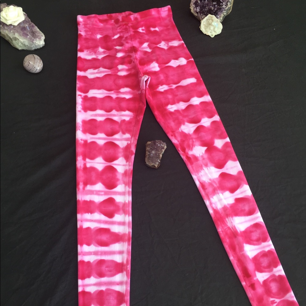✨Hand Dyed Pink Leggings✨ - Picture 1 of 1